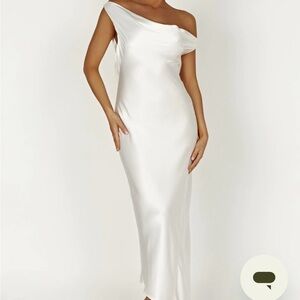 Meshki Yvette Slip Maxi Dress Asymmetrical